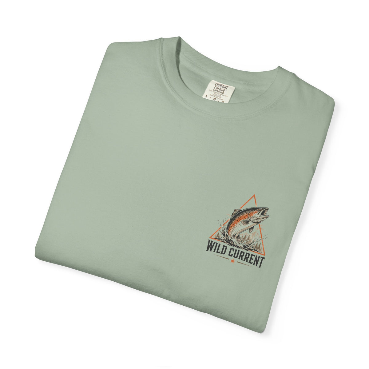 Fishing T-Shirt — "Wild Current" Trout Graphic Outdoor Tee