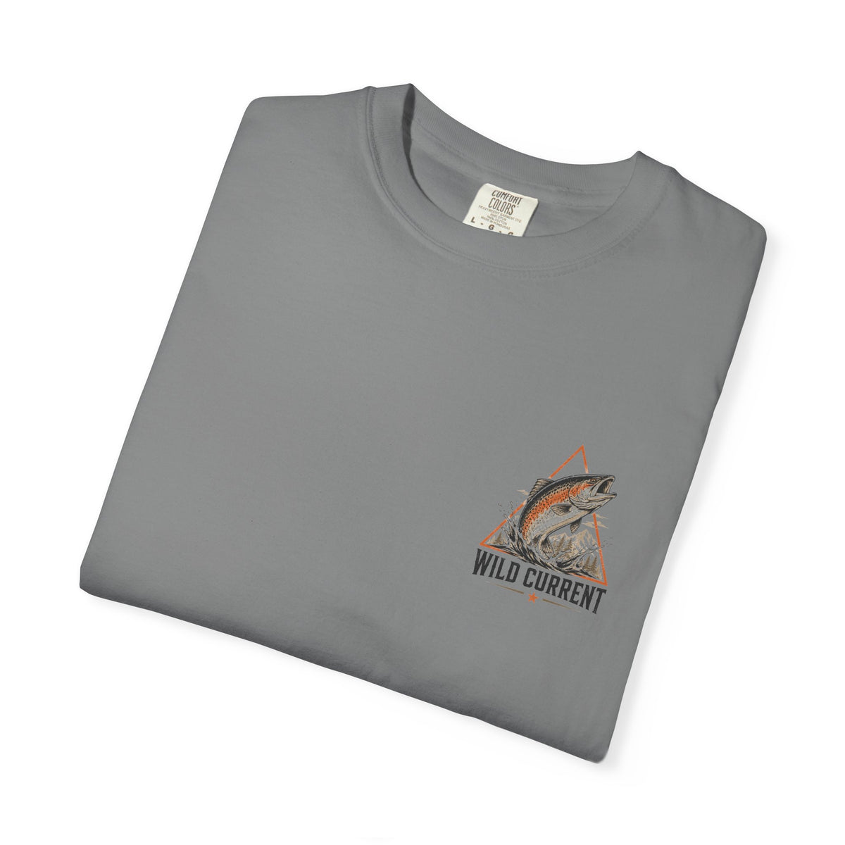 Fishing T-Shirt — "Wild Current" Trout Graphic Outdoor Tee