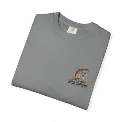 Fishing T-Shirt — "Wild Current" Trout Graphic Outdoor Tee