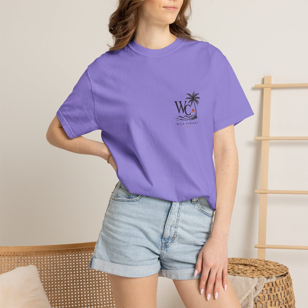 Wild Current Surf Vibes T‑Shirt — 'Explore More Worry Less' Graphic Tee
