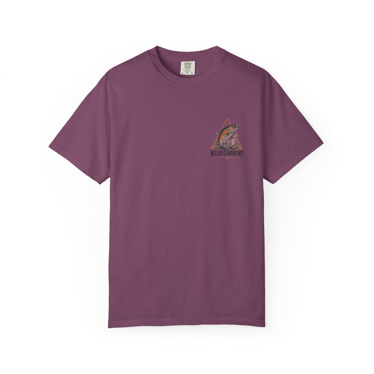 Fishing T-Shirt — "Wild Current" Trout Graphic Outdoor Tee