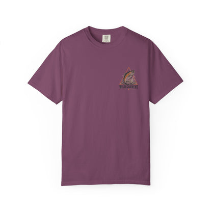 Fishing T-Shirt — "Wild Current" Trout Graphic Outdoor Tee