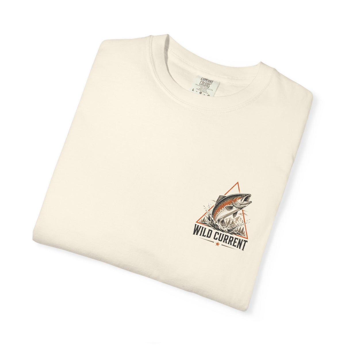 Fishing T-Shirt — "Wild Current" Trout Graphic Outdoor Tee