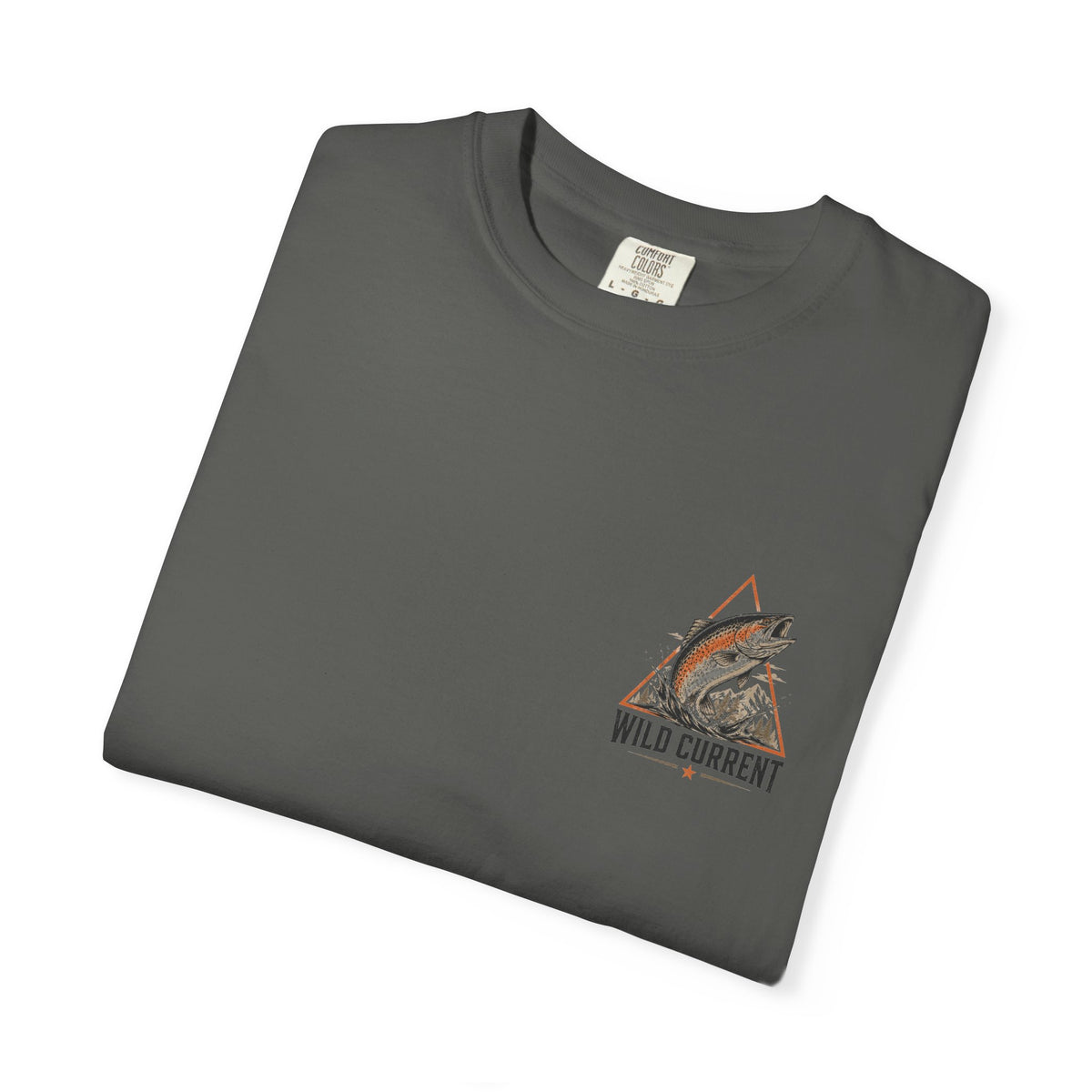 Fishing T-Shirt — "Wild Current" Trout Graphic Outdoor Tee
