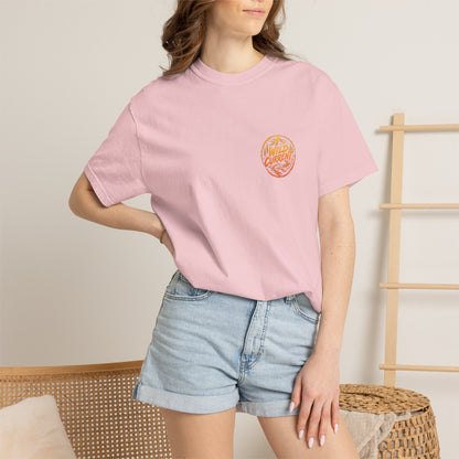 Wild Current Graphic T-Shirt — Retro Mountain Sunset Tee