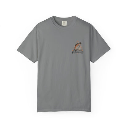 Fishing T-Shirt — "Wild Current" Trout Graphic Outdoor Tee
