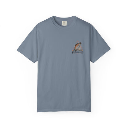 Fishing T-Shirt — "Wild Current" Trout Graphic Outdoor Tee