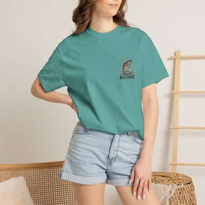 Fishing T-Shirt — "Wild Current" Trout Graphic Outdoor Tee
