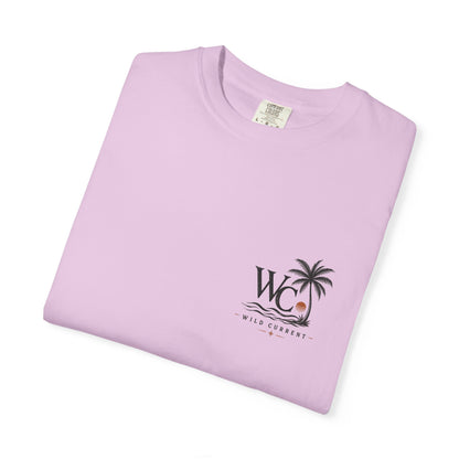 Wild Current Surf Vibes T‑Shirt — 'Explore More Worry Less' Graphic Tee