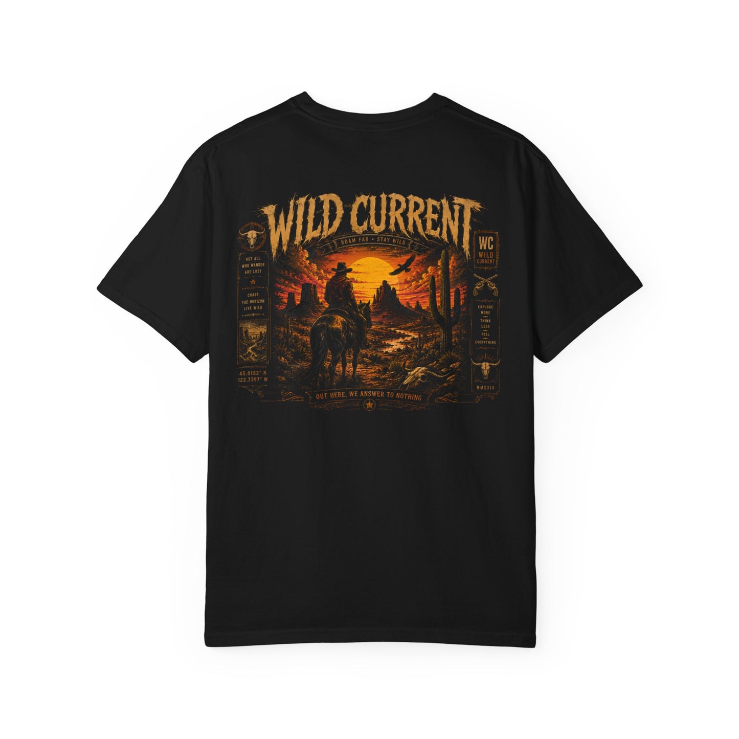 T‑Shirt — Wild Current Desert Sunset Graphic Tee