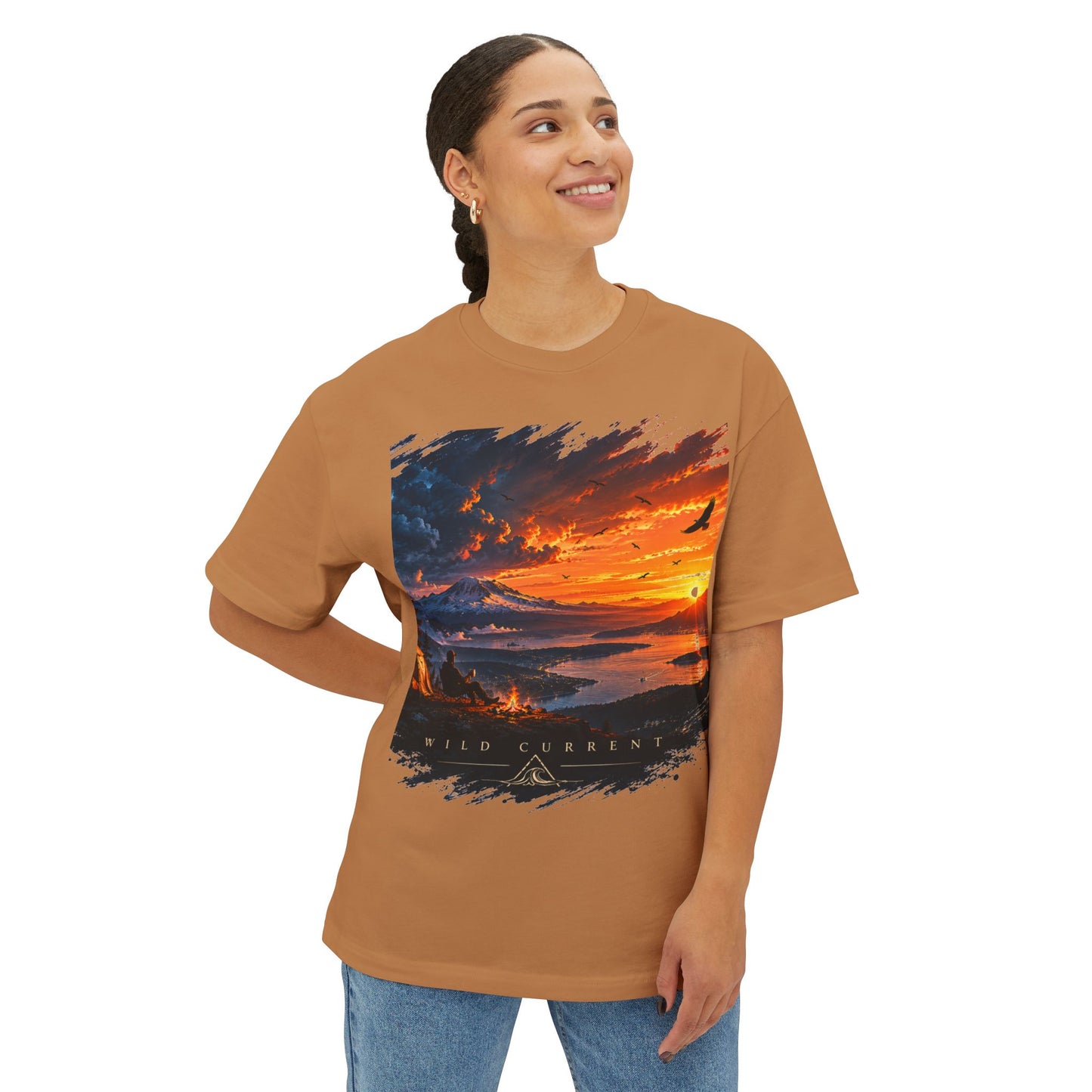Sunset Horizon Tee — Scenic Sunset Landscape Graphic T-Shirt
