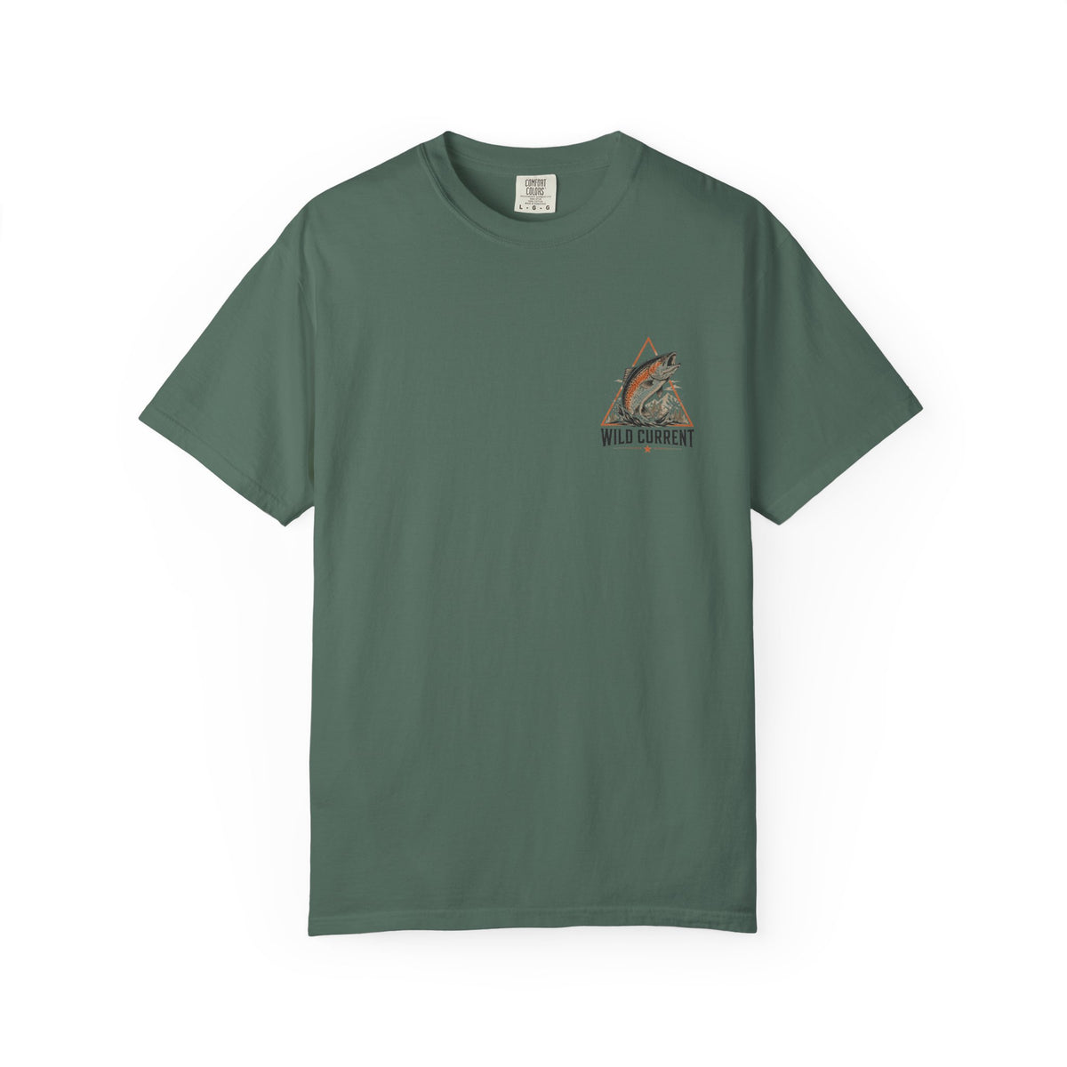 Fishing T-Shirt — "Wild Current" Trout Graphic Outdoor Tee