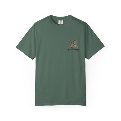 Fishing T-Shirt — "Wild Current" Trout Graphic Outdoor Tee