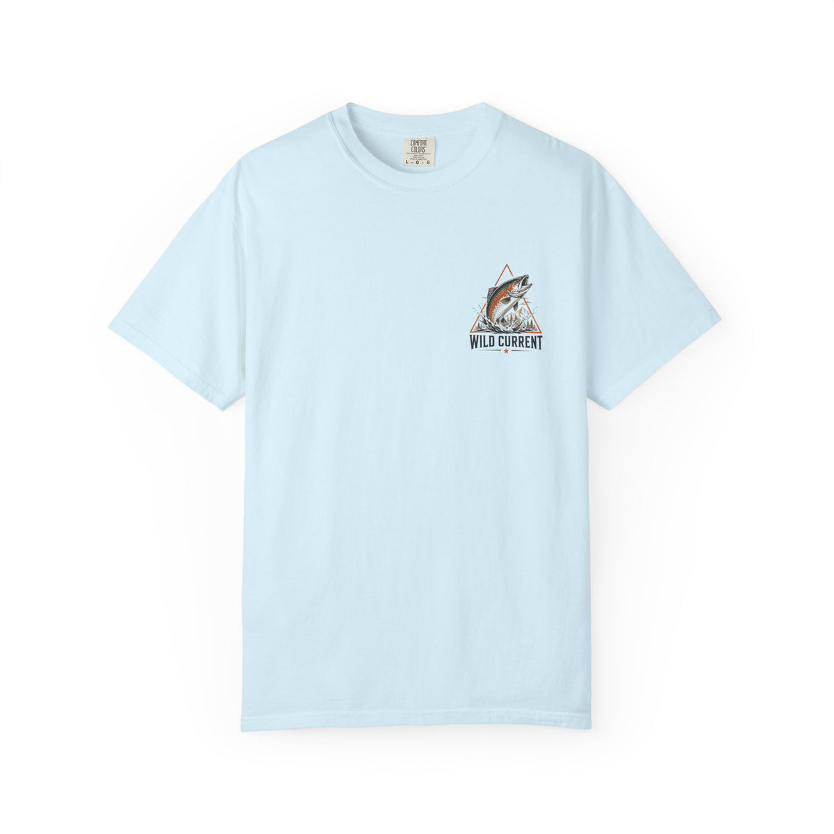 Fishing T-Shirt — "Wild Current" Trout Graphic Outdoor Tee