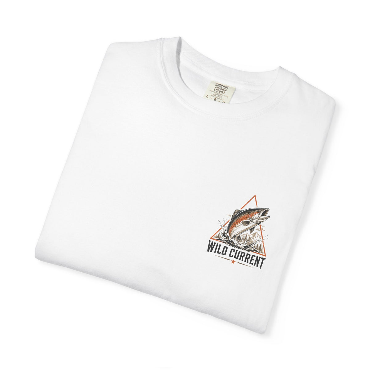 Fishing T-Shirt — "Wild Current" Trout Graphic Outdoor Tee