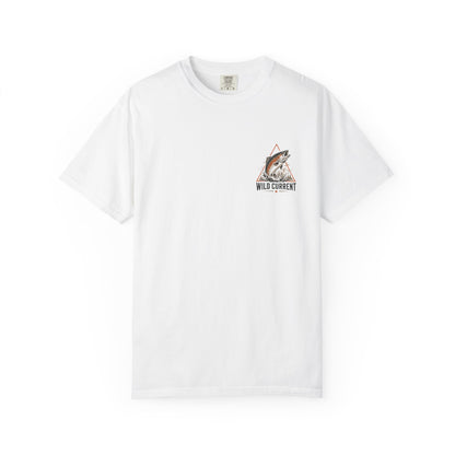 Fishing T-Shirt — "Wild Current" Trout Graphic Outdoor Tee