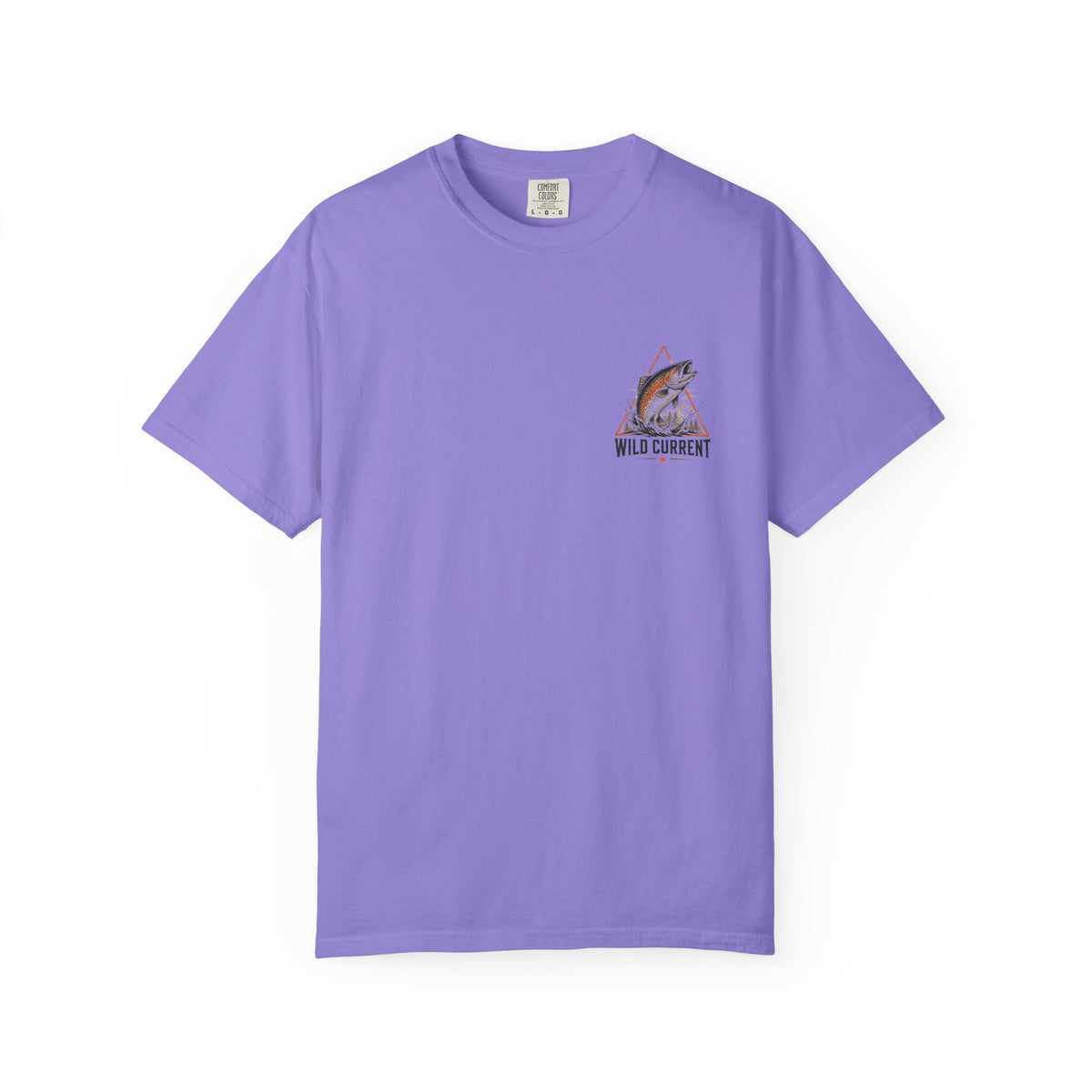 Fishing T-Shirt — "Wild Current" Trout Graphic Outdoor Tee