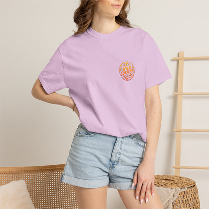 Wild Current Graphic T-Shirt — Retro Mountain Sunset Tee