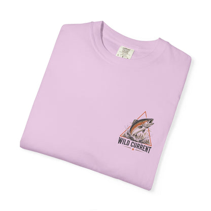 Fishing T-Shirt — "Wild Current" Trout Graphic Outdoor Tee