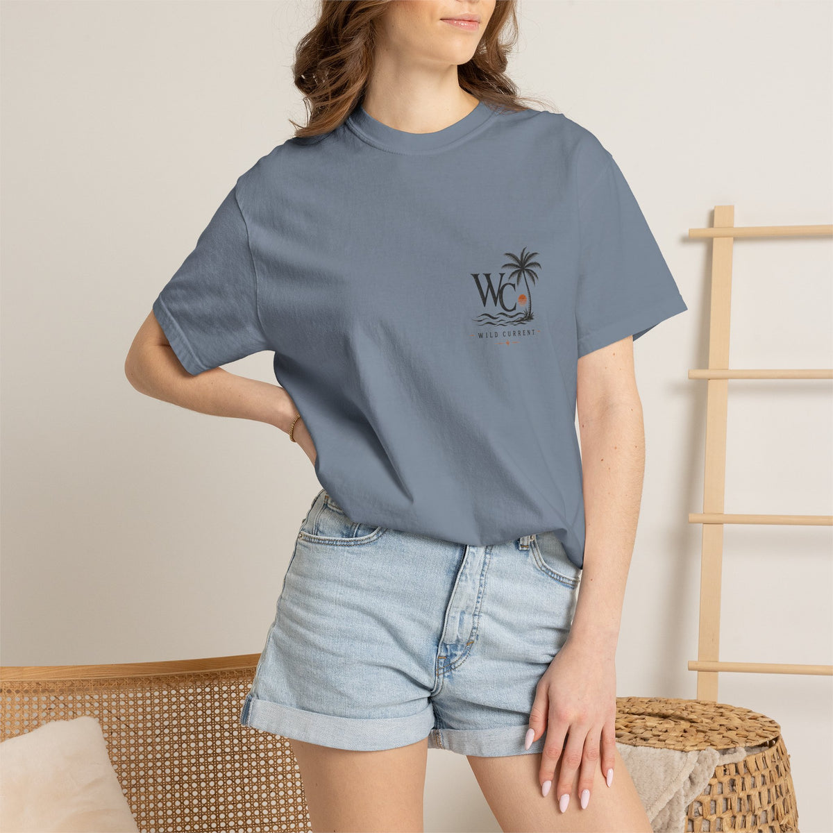Wild Current Surf Vibes T‑Shirt — 'Explore More Worry Less' Graphic Tee