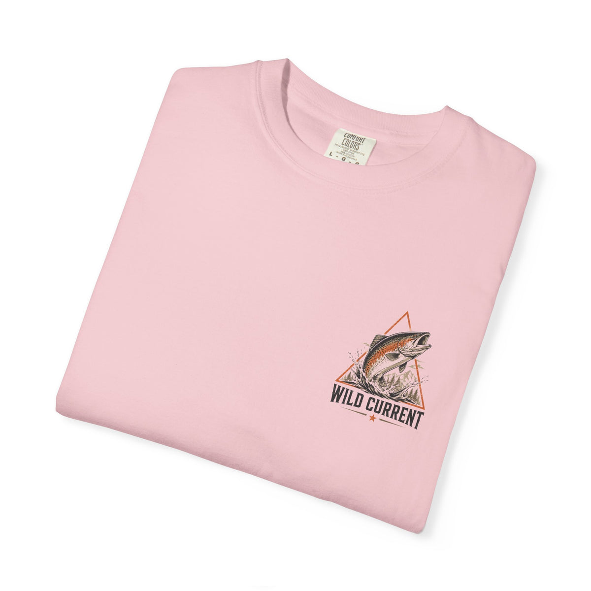 Fishing T-Shirt — "Wild Current" Trout Graphic Outdoor Tee