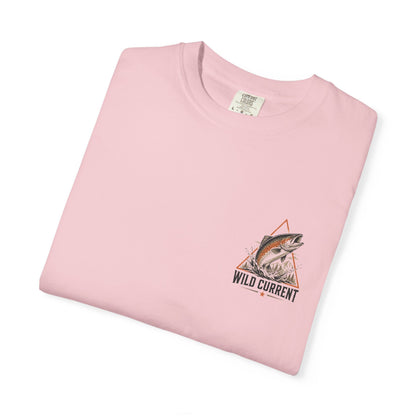 Fishing T-Shirt — "Wild Current" Trout Graphic Outdoor Tee