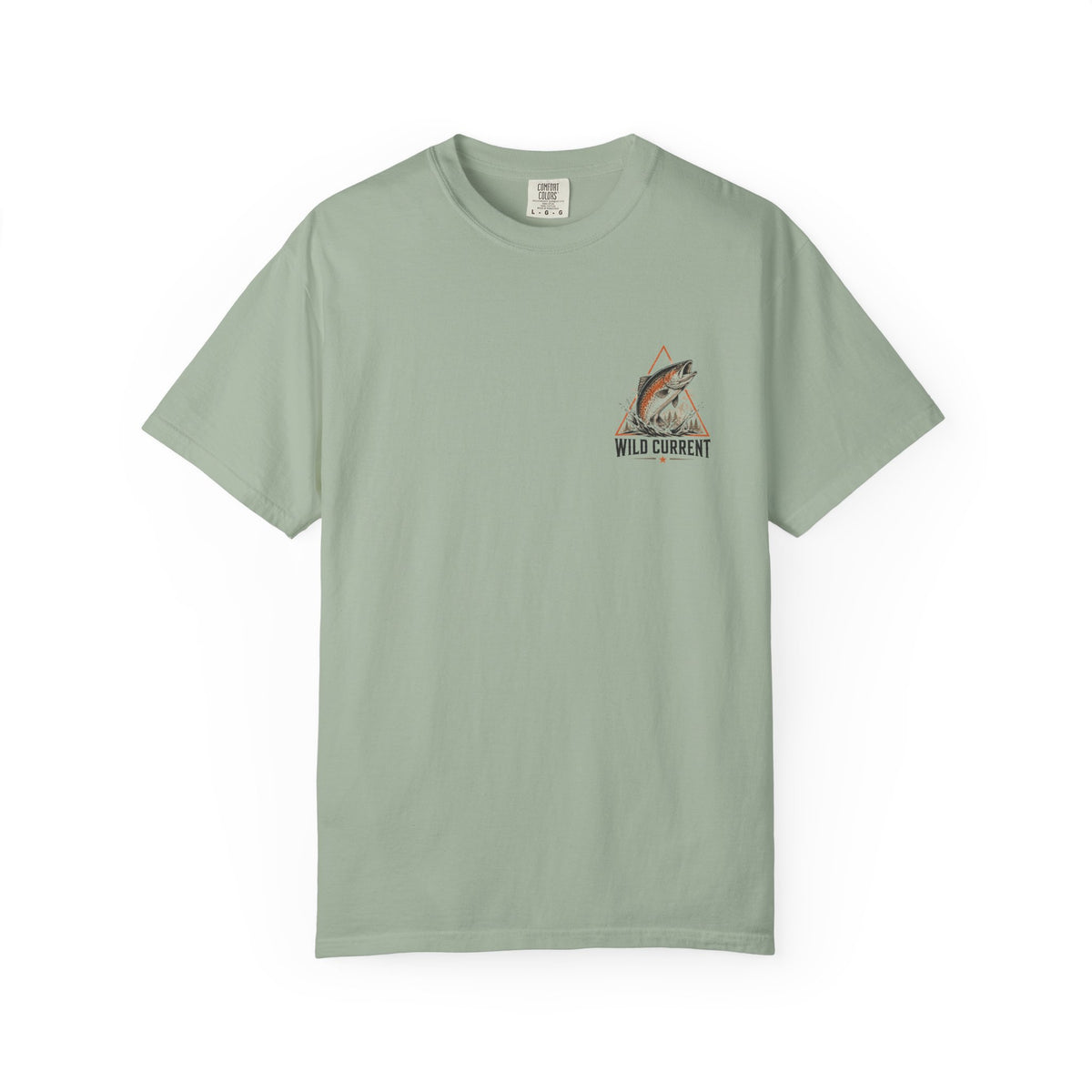 Fishing T-Shirt — "Wild Current" Trout Graphic Outdoor Tee