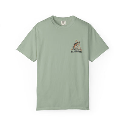 Fishing T-Shirt — "Wild Current" Trout Graphic Outdoor Tee