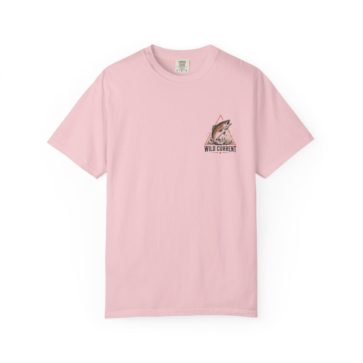 Fishing T-Shirt — "Wild Current" Trout Graphic Outdoor Tee