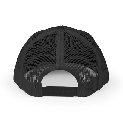 Wild Current Trucker Hat — Retro Distressed 'WC' Logo Mesh Cap