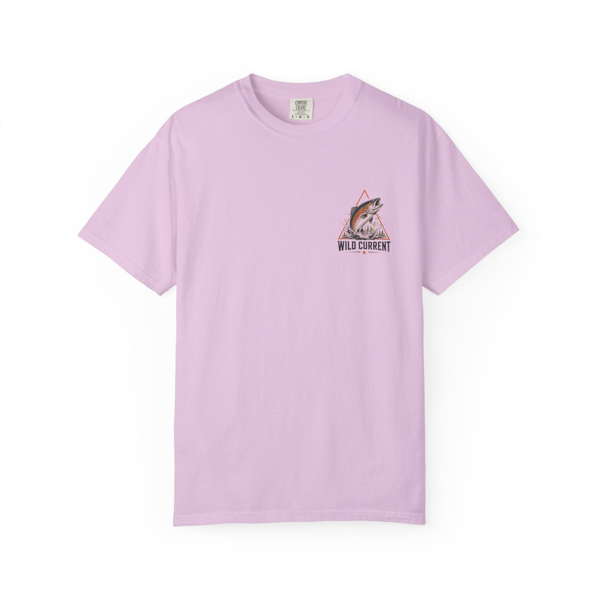 Fishing T-Shirt — "Wild Current" Trout Graphic Outdoor Tee
