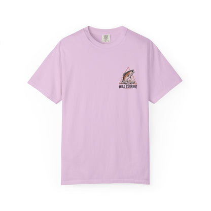 Fishing T-Shirt — "Wild Current" Trout Graphic Outdoor Tee