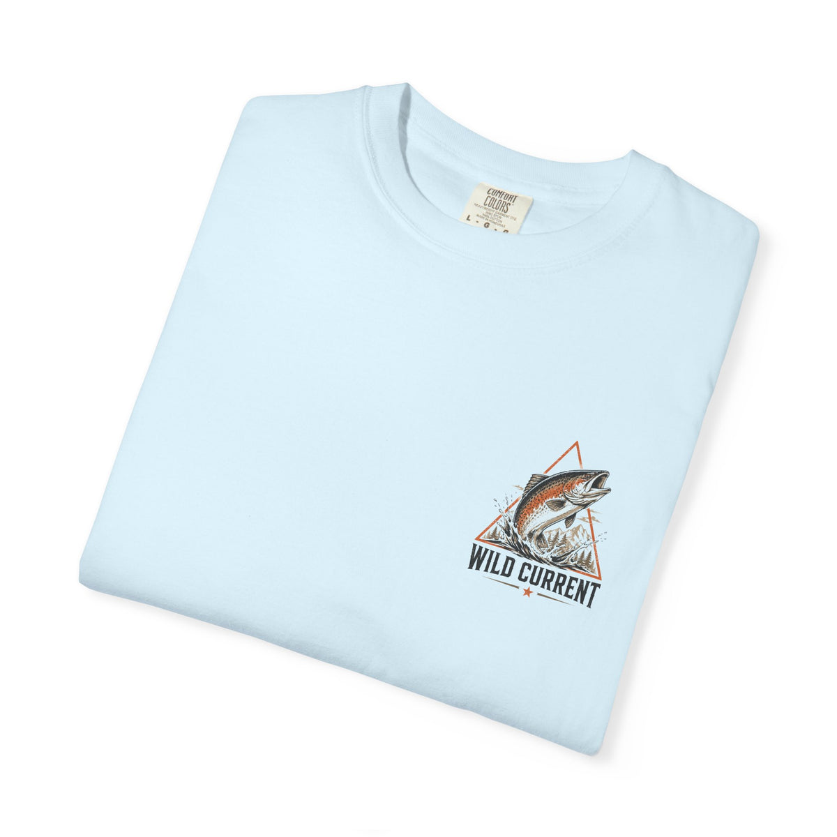 Fishing T-Shirt — "Wild Current" Trout Graphic Outdoor Tee