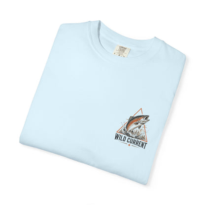 Fishing T-Shirt — "Wild Current" Trout Graphic Outdoor Tee