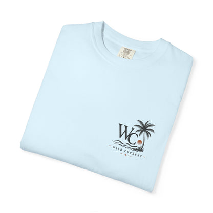 Wild Current Surf Vibes T‑Shirt — 'Explore More Worry Less' Graphic Tee