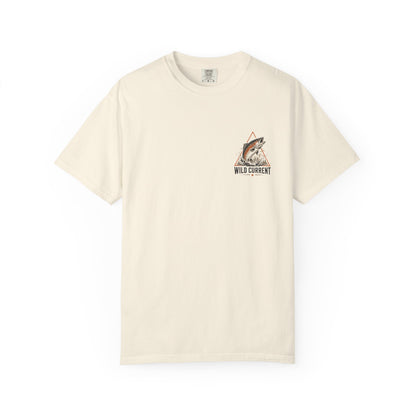 Fishing T-Shirt — "Wild Current" Trout Graphic Outdoor Tee